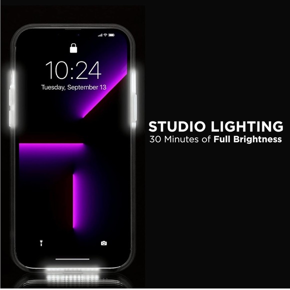 NIB LuMee Halo Light Up Selfie Case for Apple iPhone  Hot Pink Voltage - Picture 2 of 11